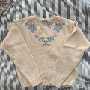 Embroidered sweater